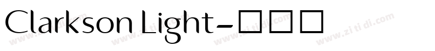 Clarkson Light字体转换